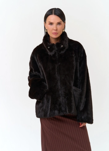 Женская куртка из эко меха