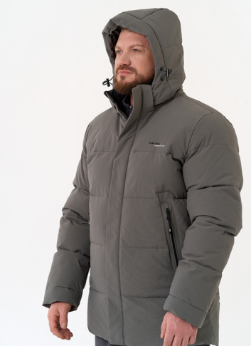 Мужской пуховик с капюшоном 