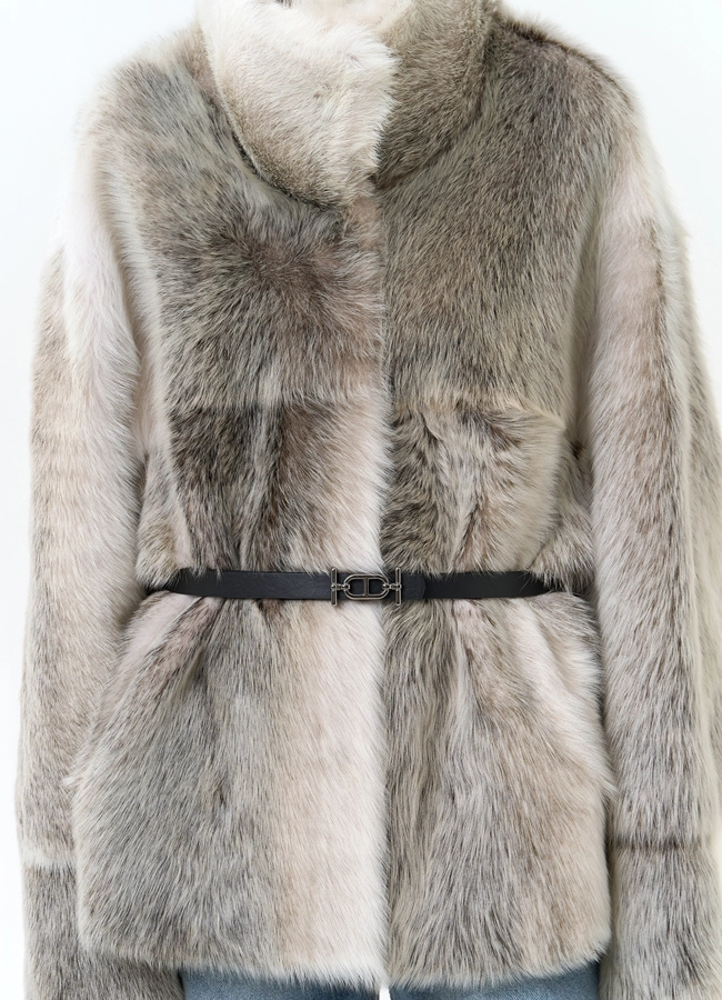 Дубленка двухсторонняя с поясом модель № 34425 универмаг малина фото
