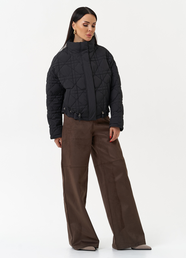 Короткая куртка с воротником стойкой модель № 30034 в кредит