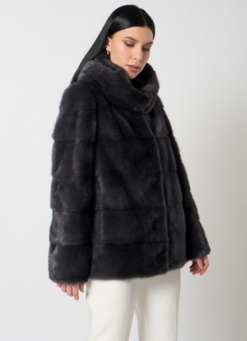 Куртка из меха норки с капюшоном Куртка из меха норки с капюшоном