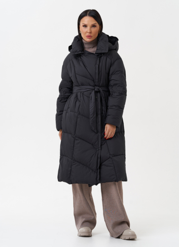 Женский пуховик с капюшоном 