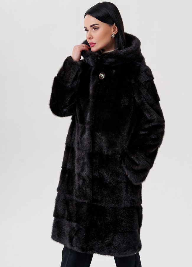 Шуба из норки модель № 24725 универмаг малина