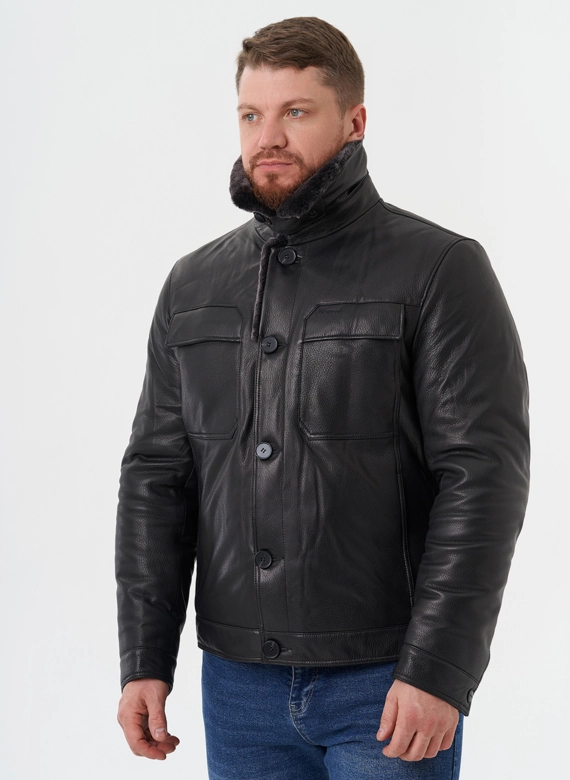Мужская куртка из натуральной кожи