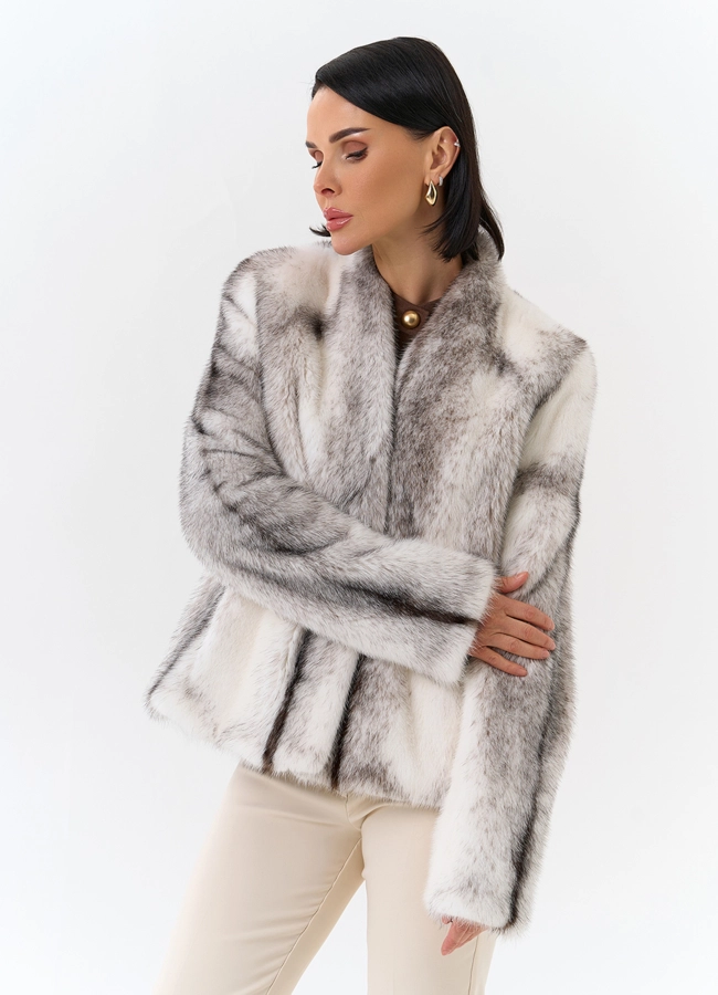 Жакет из меха норки крестовки Cross модель № 32136 в кредит
