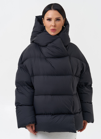 Женский пуховик с капюшоном 