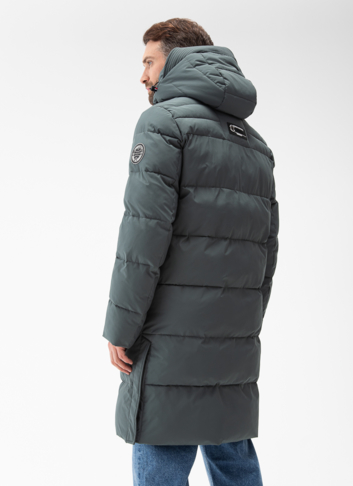 Мужской пуховик с капюшоном 