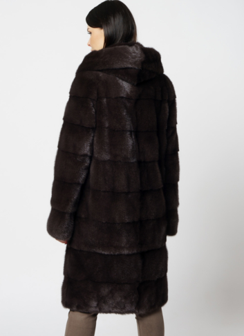 Норковая шуба с капюшоном трансформер 4 в 1 Норковая шуба с капюшоном трансформер 4 в 1