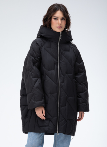 Женский пуховик с капюшоном 