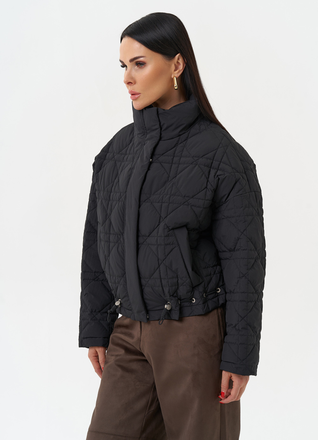 Короткая куртка с воротником стойкой модель № 30034 универмаг малина